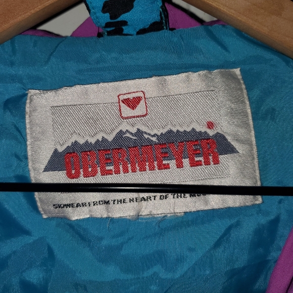 OBERMEYER Vintage 80s Coat Colorful Size 10/12 - Picture 6 of 6